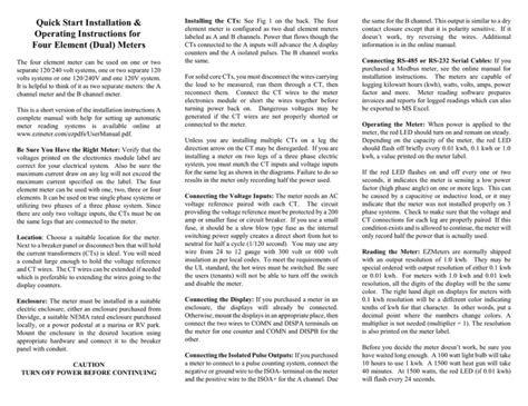 recc dual meter installation instructions